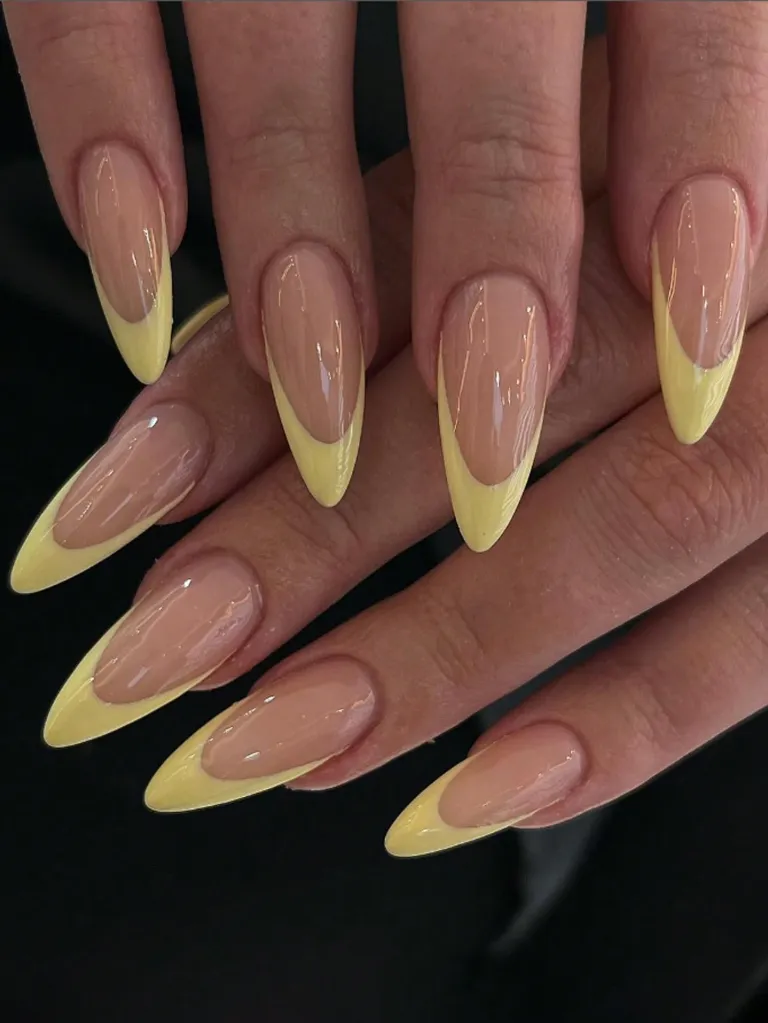 Minimalist Almond Shaped Yellow